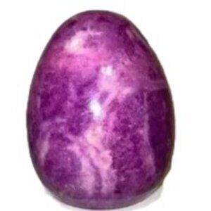 Marble Egg Pastel Color Easter Egg Purple and White 2.5 x 2 inches, 4.8 oz